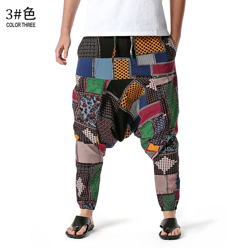 Men's Traditional Afro-Boho Harem Joggers