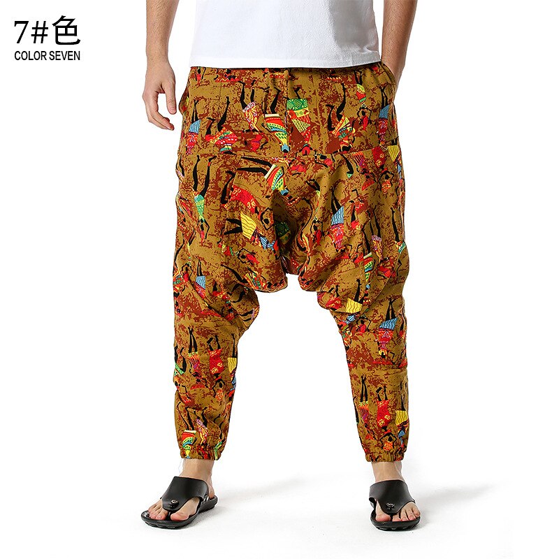 Men's Traditional Afro-Boho Harem Joggers