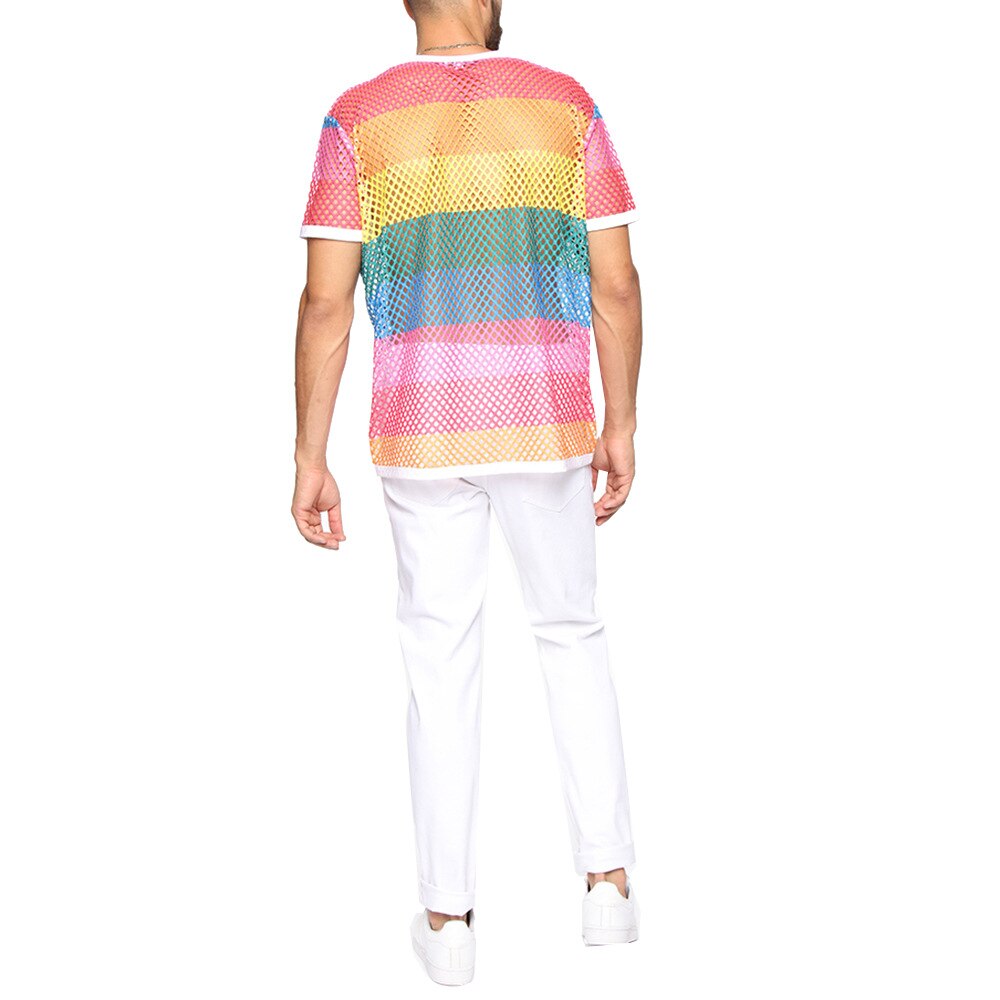 AdonisMesh Men's Provocative Fishnet T-Shirt