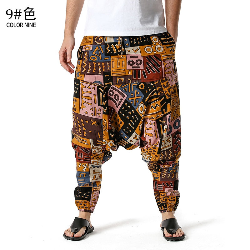 Men's Traditional Afro-Boho Harem Joggers