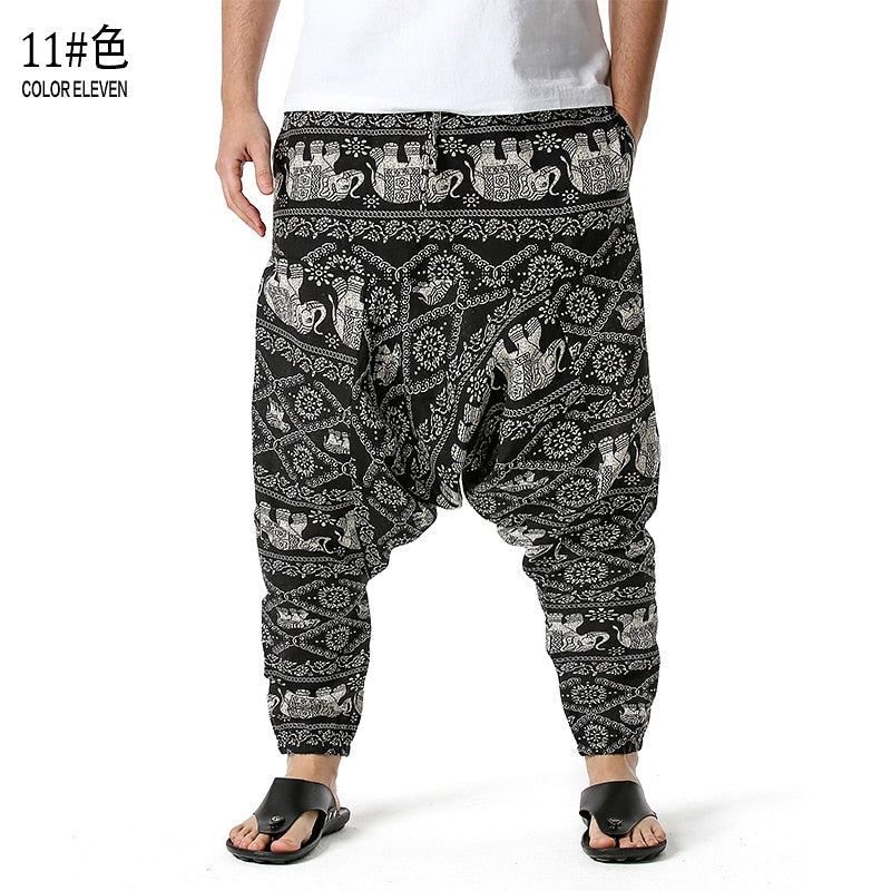 Men's Traditional Afro-Boho Harem Joggers