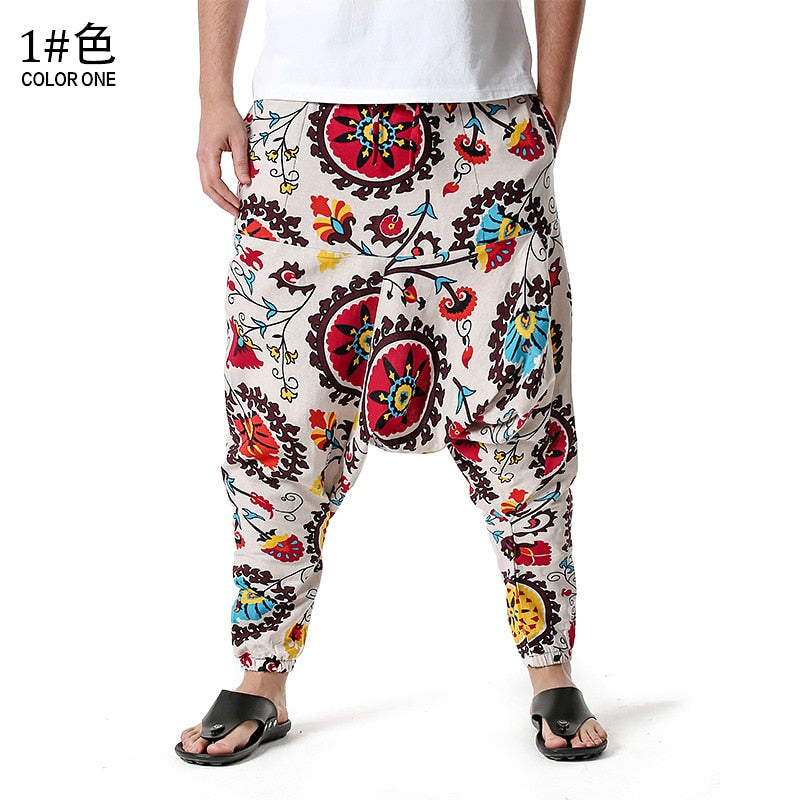 Men's Traditional Afro-Boho Harem Joggers
