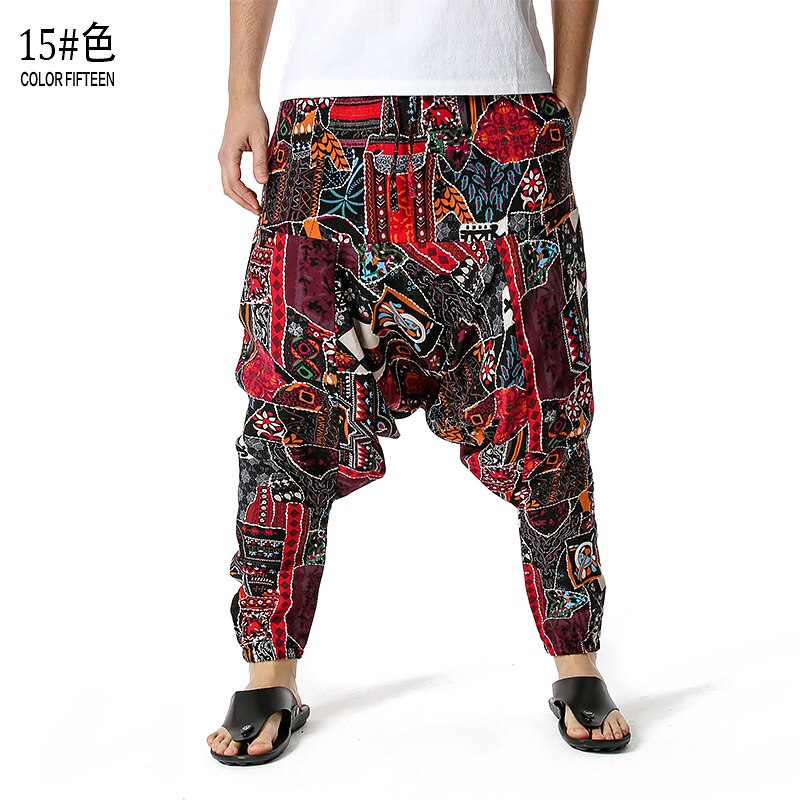Men's Traditional Afro-Boho Harem Joggers