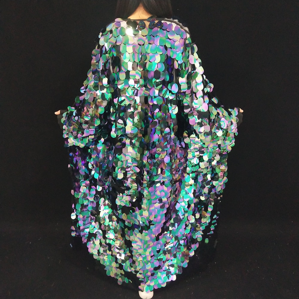 GlitterPop Punk Sequined Stage Overcoat