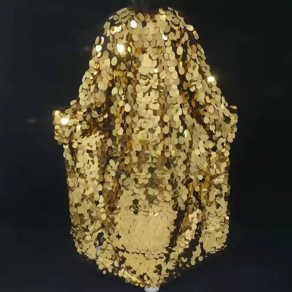 GlitterPop Punk Sequined Stage Overcoat