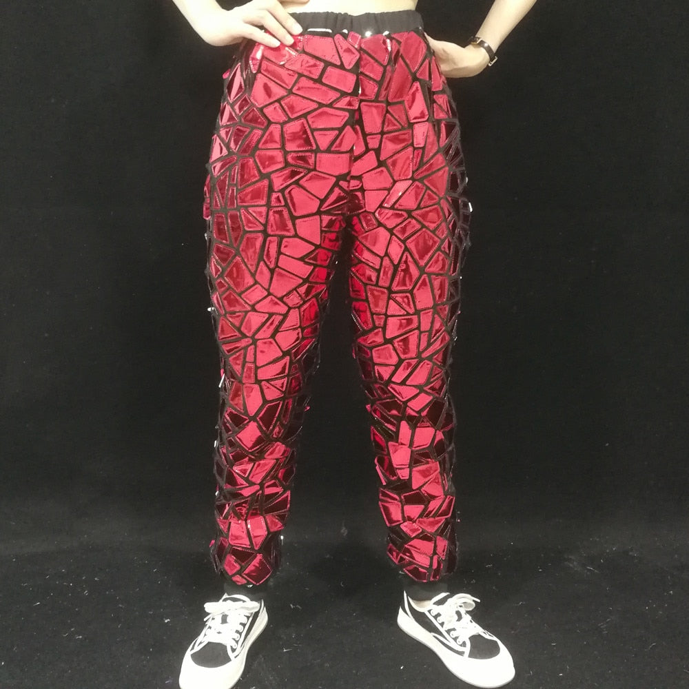 PrismBurst Laser Sequined Stage Trousers