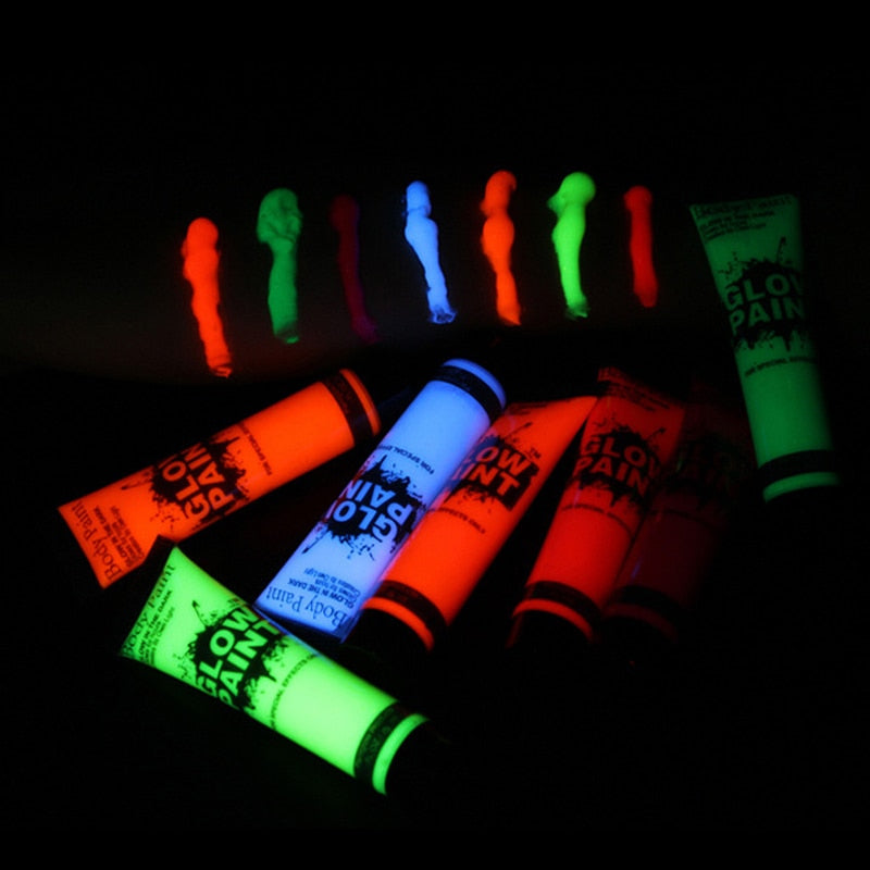 LuminaGlow UV Body Paint Set for Festive Occasions