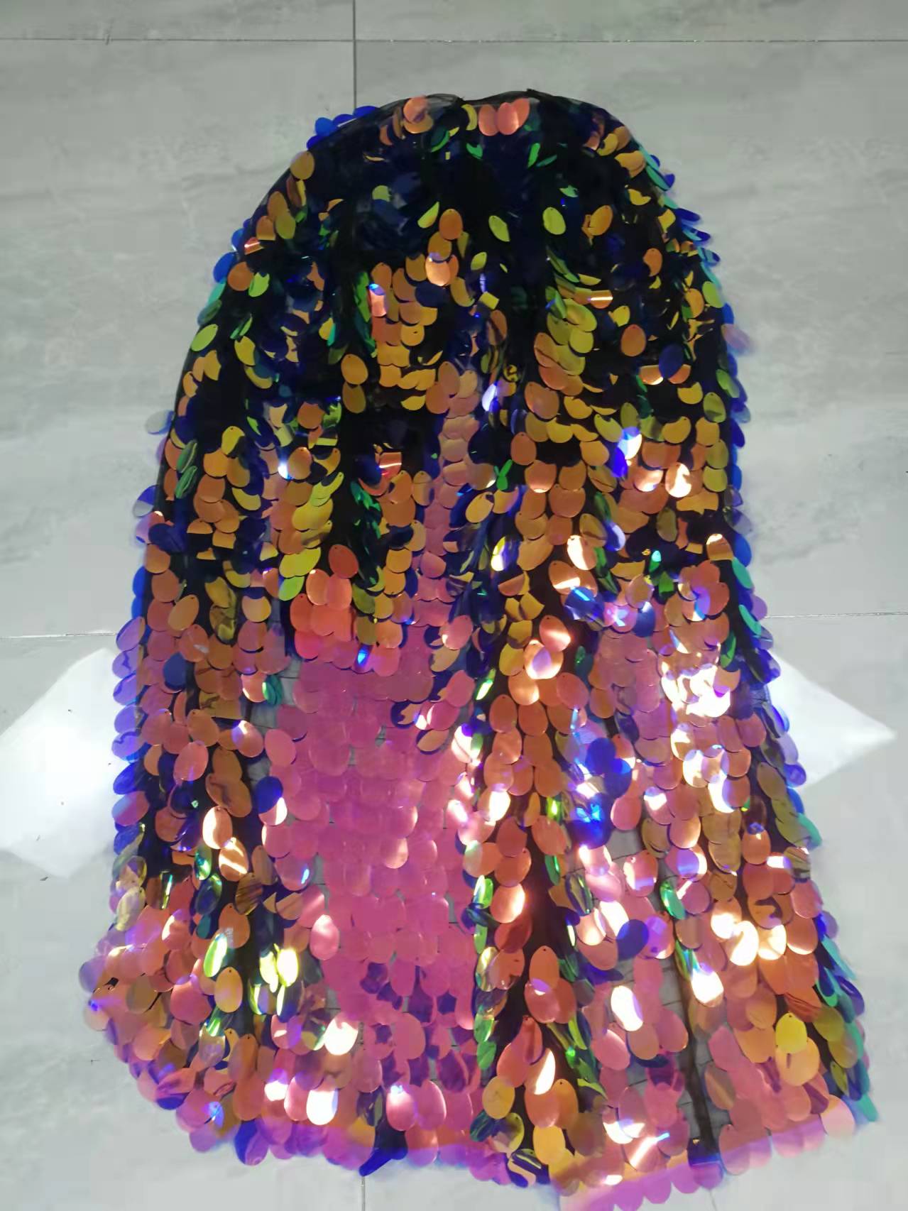 GlitterPop Punk Sequined Stage Overcoat