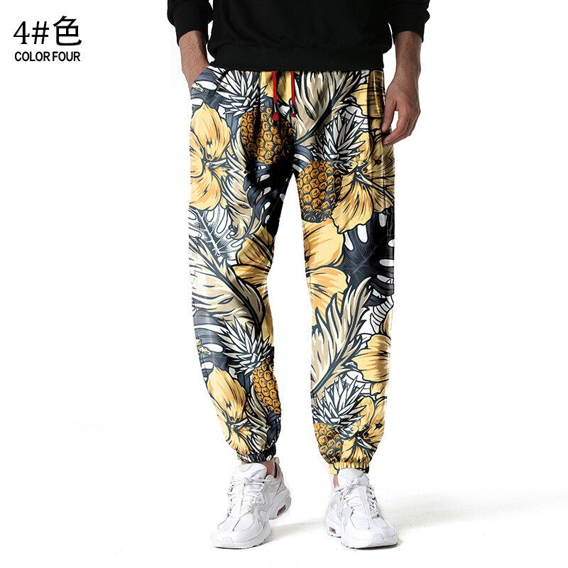 Vibrant Pineapple Parade Men's Joggers