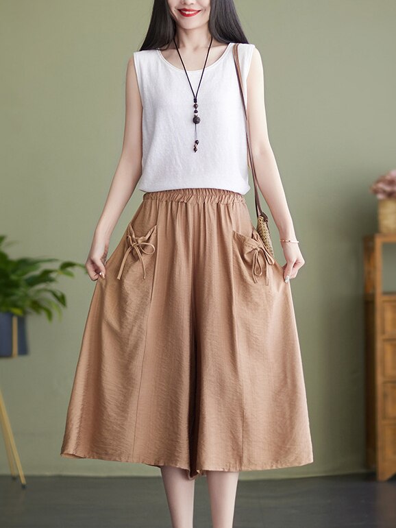 SunBloom Cotton Comfort Women's Capris