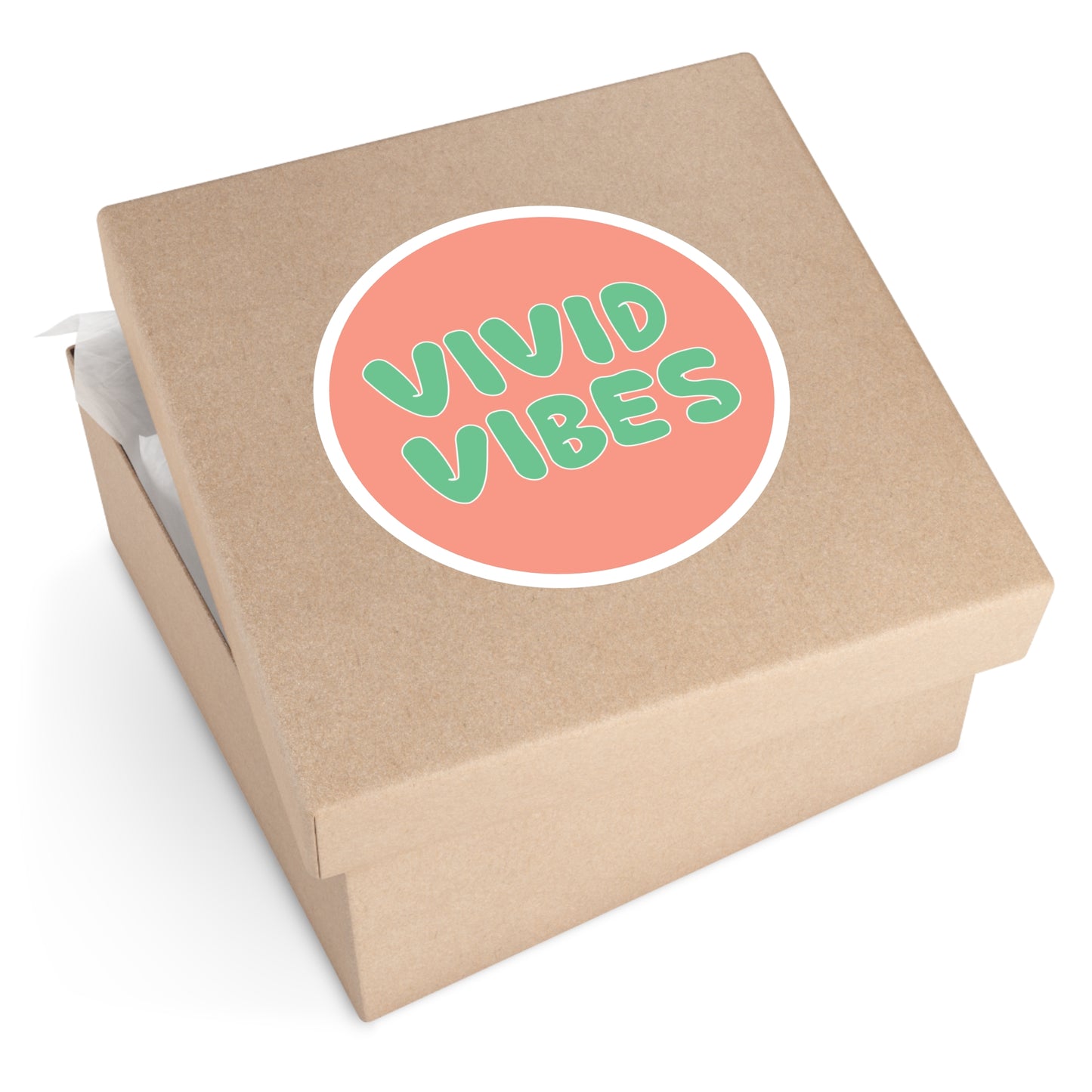 Vivid Vibes Logo Sticker