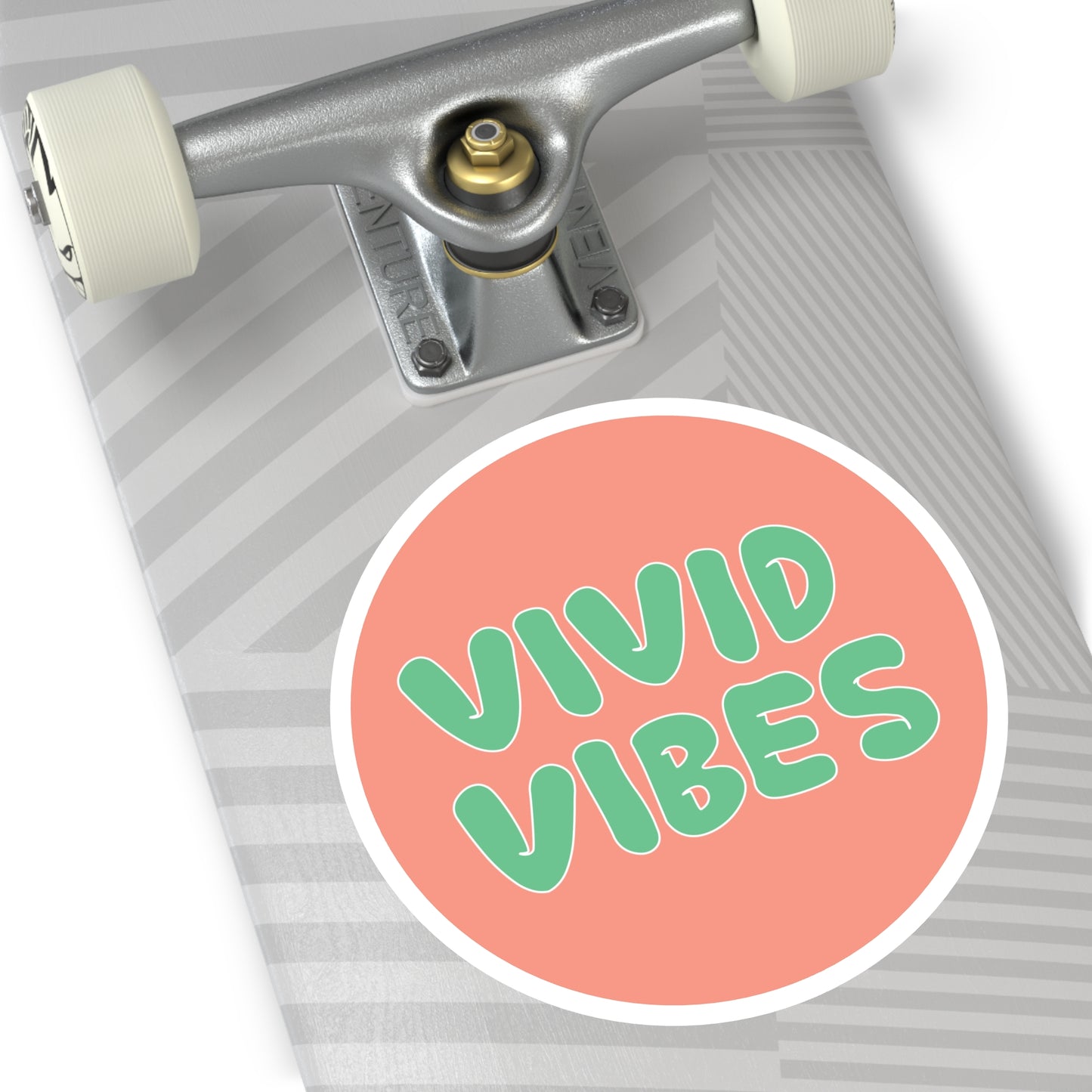 Vivid Vibes Logo Sticker