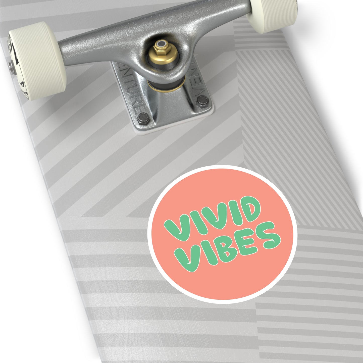 Vivid Vibes Logo Sticker