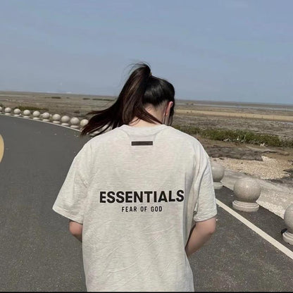 ESSENTIALS Loose Boyfriend Cotton Women's Shirt
