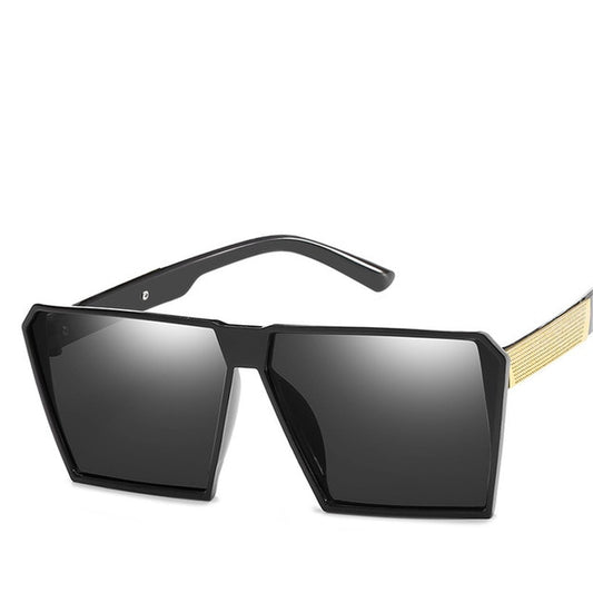 GlamSquare Reflective Oversized Sunglasses