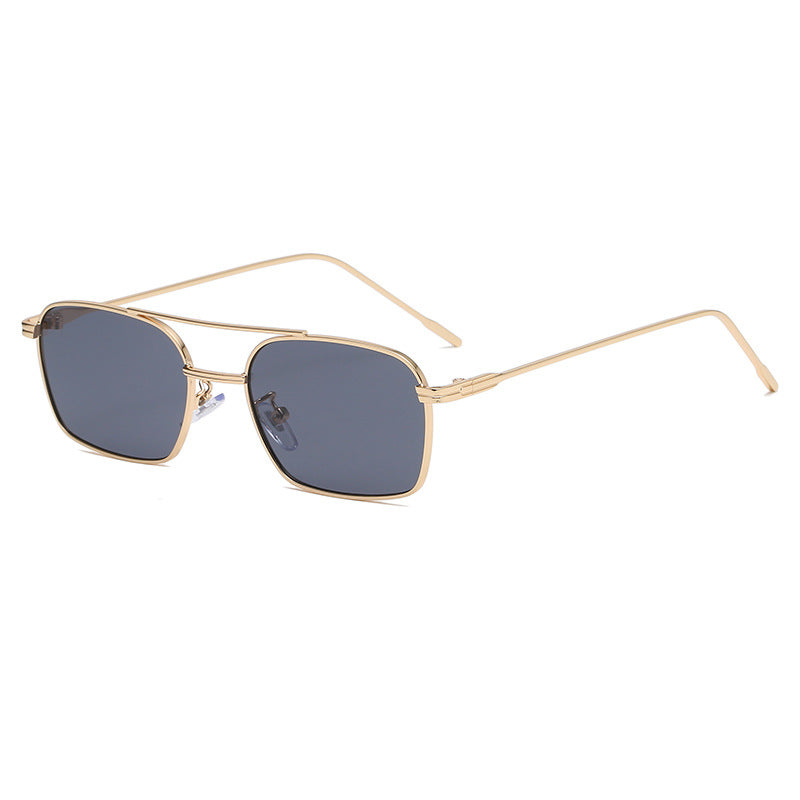 Coastal Luxe Metal Framed Square Sunglasses