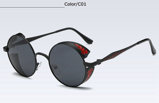 Retro Futuristic Polarized Steampunk Sunglasses