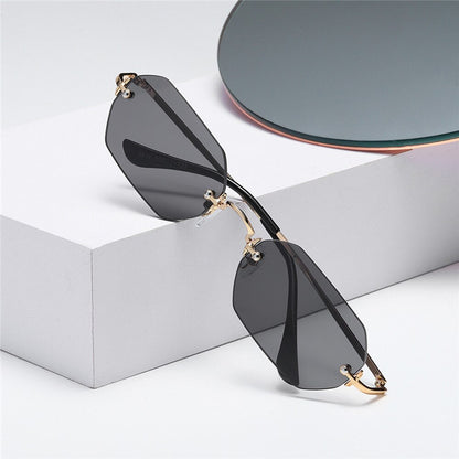 Urban Edge Octagonal Frameless Sunglasses