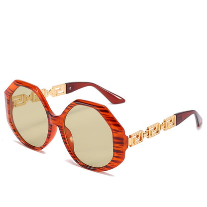 Vintage Vogue Polygonal Frame Sunglasses