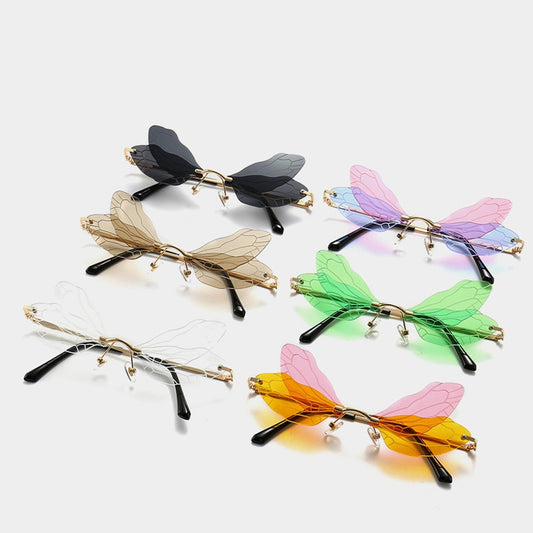 Vintage Vibe Dragonfly Steampunk Sunglasses