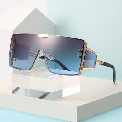 Vintage Vibe One-Piece Flat Top Sunglasses
