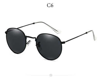Eleganza Solair Round Metal Sunglasses