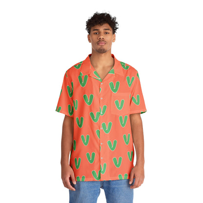 Vivid Vibes V Pattern Hawaiian Shirt