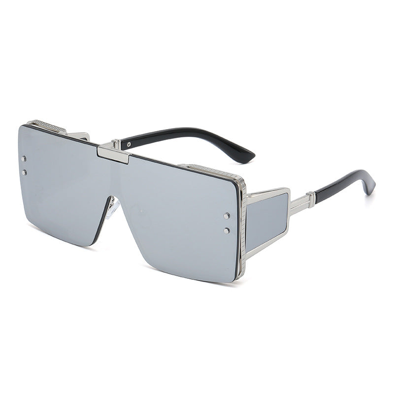 Vintage Vibe One-Piece Flat Top Sunglasses