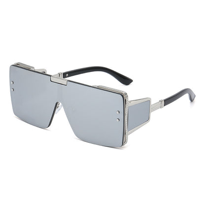 Vintage Vibe One-Piece Flat Top Sunglasses