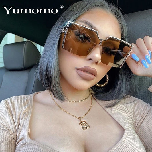 FusionGaze Frameless Ocean Wave Designer Sunglasses