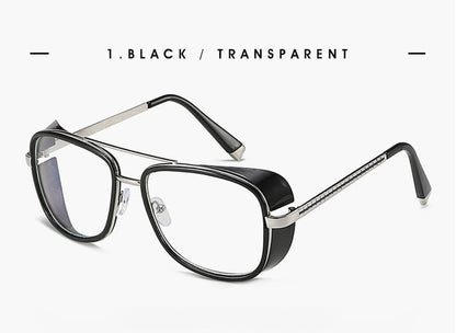 Square Retro Revival UV400 Steampunk Sunglasses