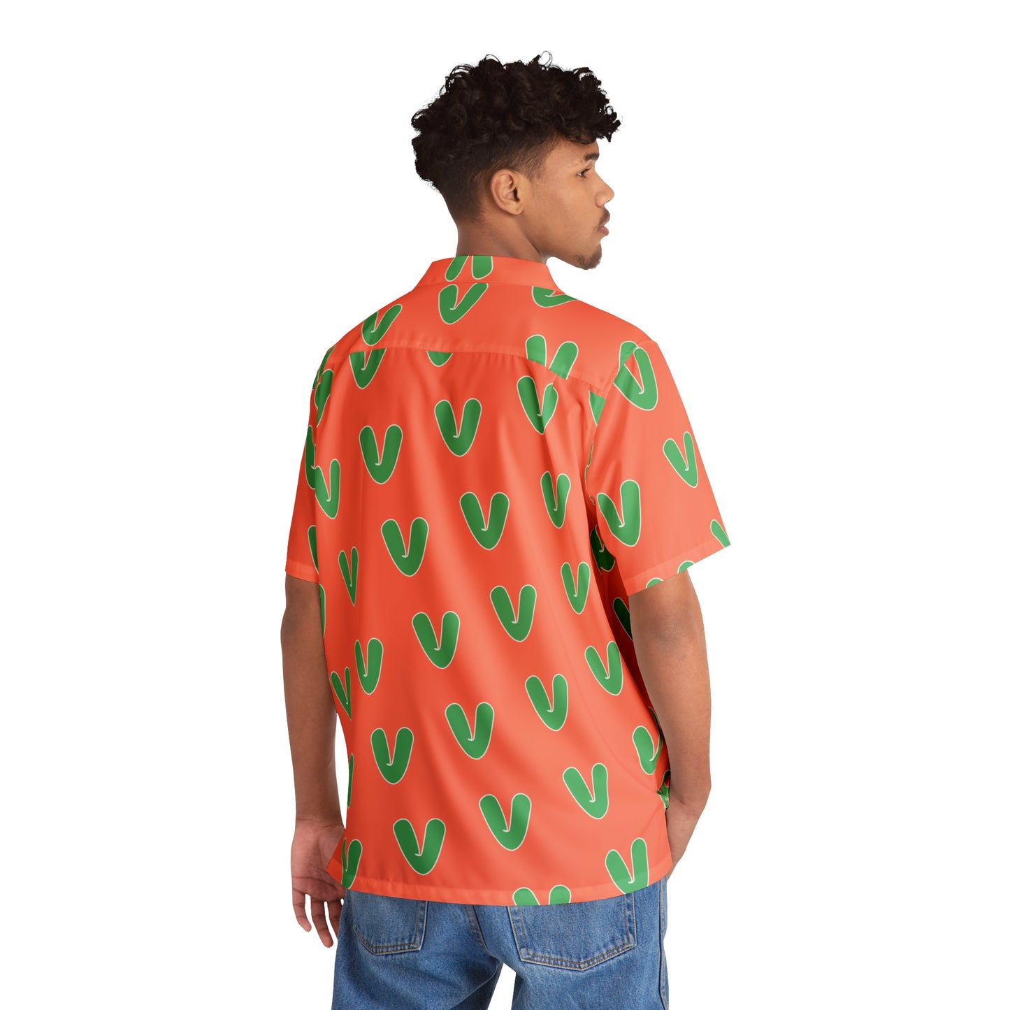 Vivid Vibes V Pattern Hawaiian Shirt