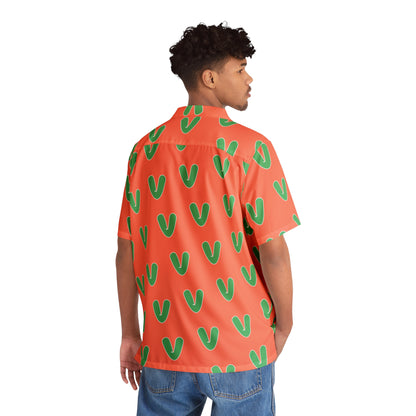 Vivid Vibes V Pattern Hawaiian Shirt