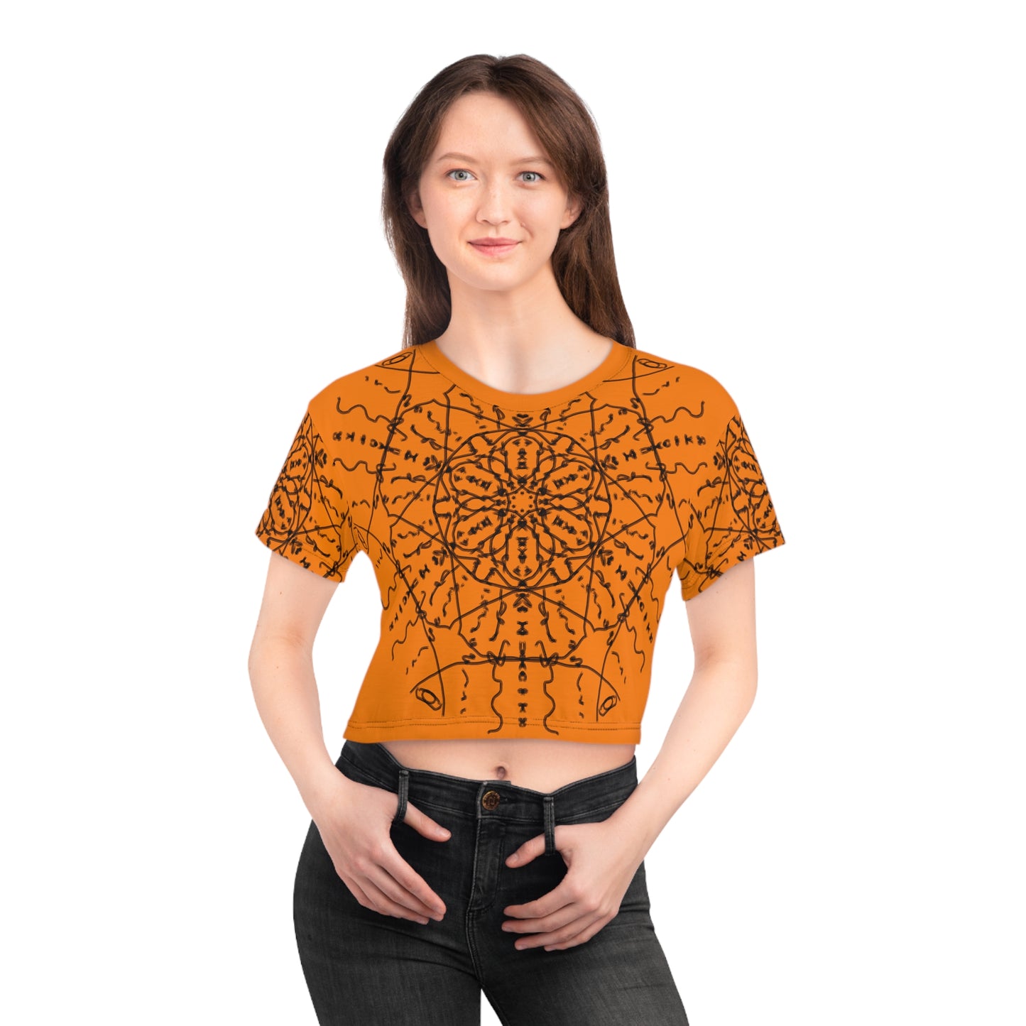 Black Whole Sun Women's Crop Top - Sunshine☀️