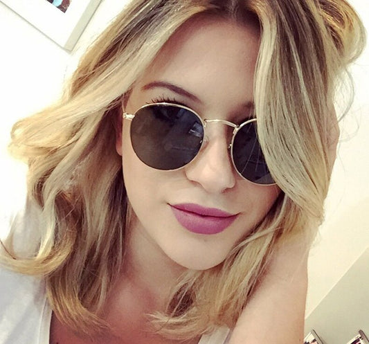 Eleganza Solair Round Metal Sunglasses