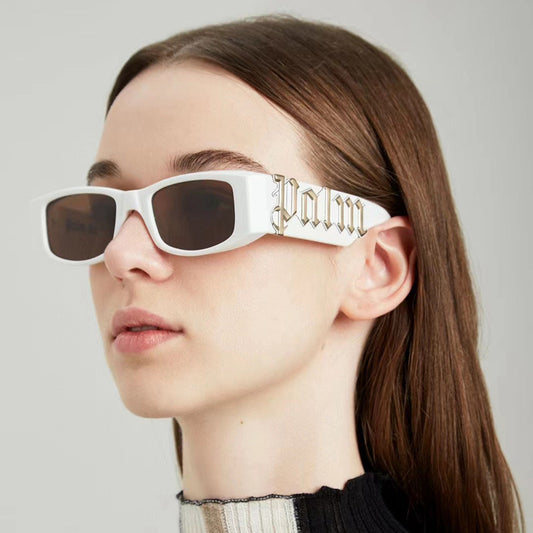 Vibrant Spectrum Alphabetic Square Sunglasses