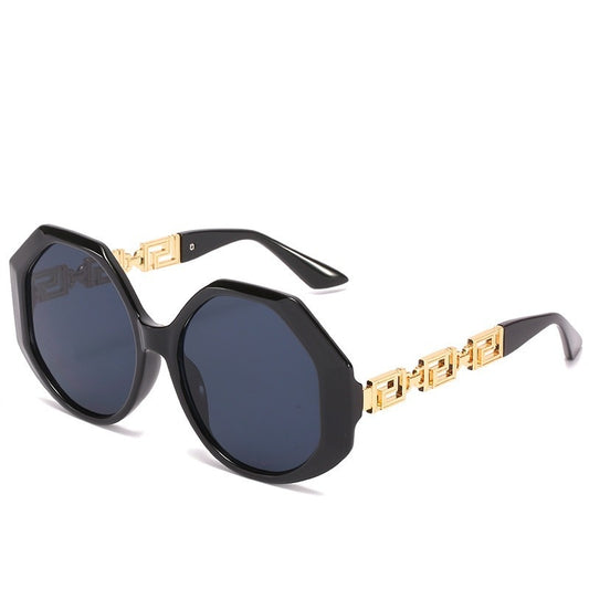 Vintage Vogue Polygonal Frame Sunglasses