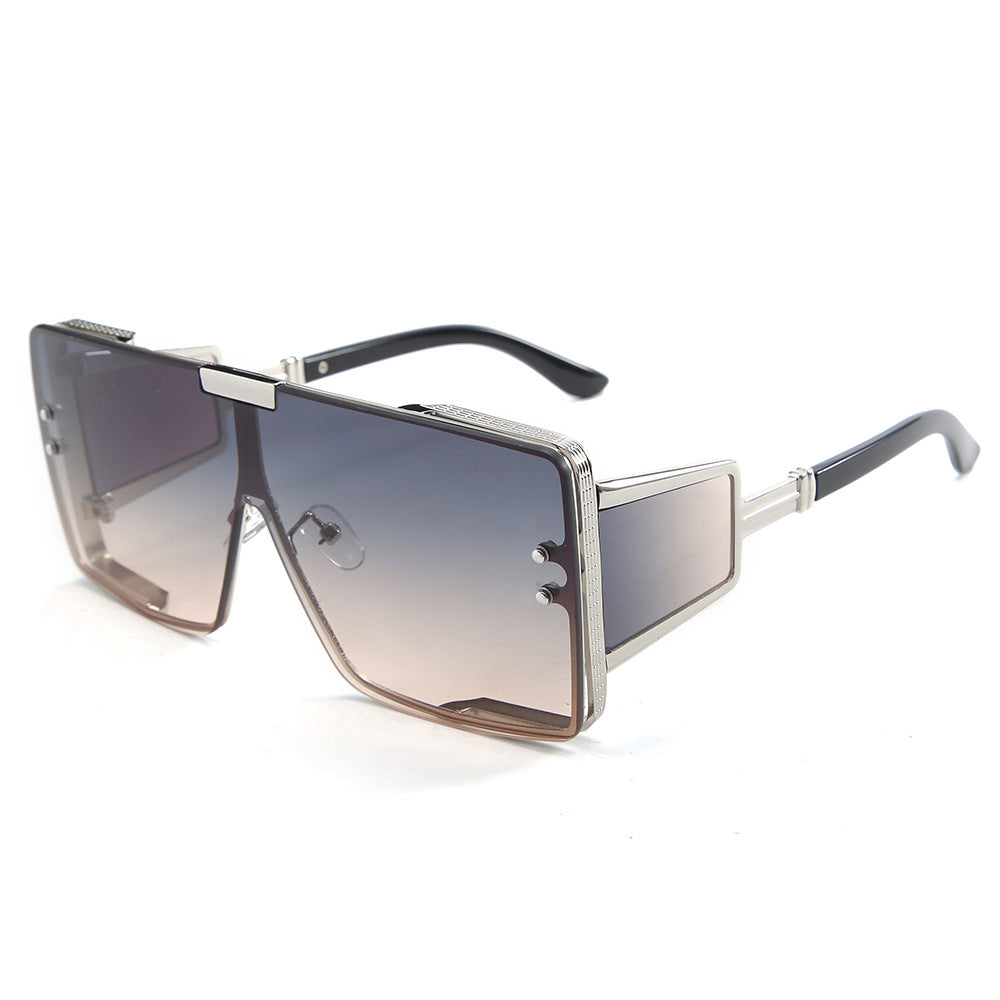 Vintage Vibe One-Piece Flat Top Sunglasses