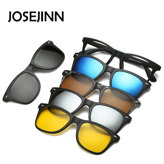 Versatile Voyager 5-in-1 Men's Magnetic Sunglasses