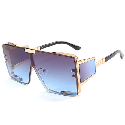 Vintage Vibe One-Piece Flat Top Sunglasses