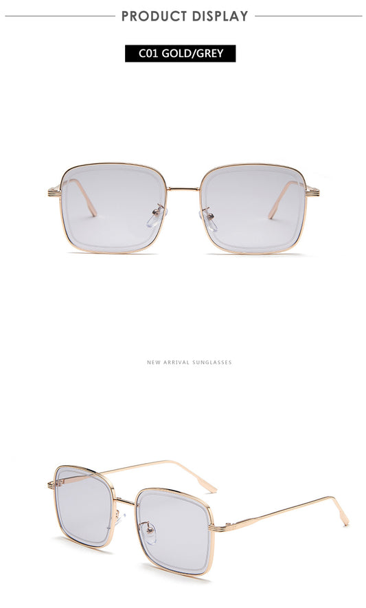Seoul Chic Metal Square Sunglasses