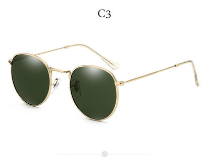 Eleganza Solair Round Metal Sunglasses