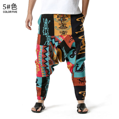 Men's Traditional Afro-Boho Harem Joggers