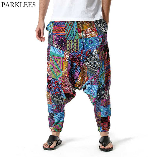 Men's Traditional Afro-Boho Harem Joggers
