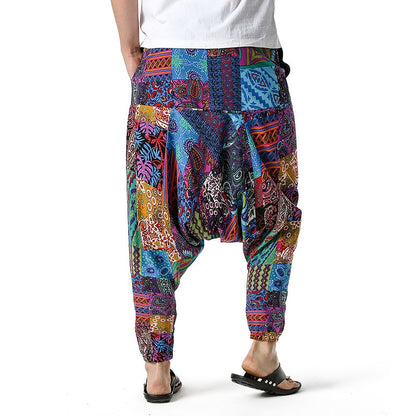 Men's Traditional Afro-Boho Harem Joggers