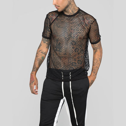 AdonisMesh Men's Provocative Fishnet T-Shirt