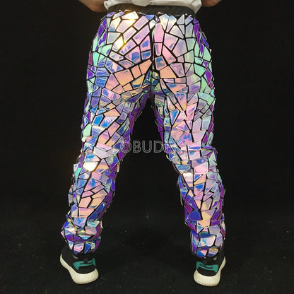 PrismBurst Laser Sequined Stage Trousers