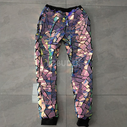 PrismBurst Laser Sequined Stage Trousers