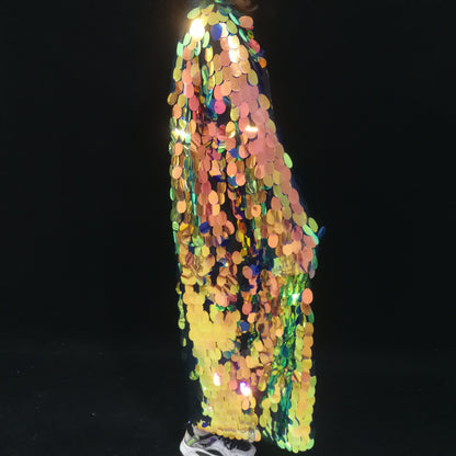 GlitterPop Punk Sequined Stage Overcoat