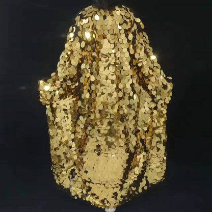 GlitterPop Punk Sequined Stage Overcoat